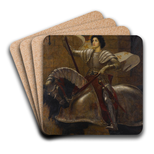 Joan of Arc by William Blake Richmond Art Drink Coaster set