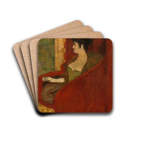The Box by Henri Evenepoel Drink Coasters - set of 4 The Box by Henri Evenepoel Drink Coasters - set of 4