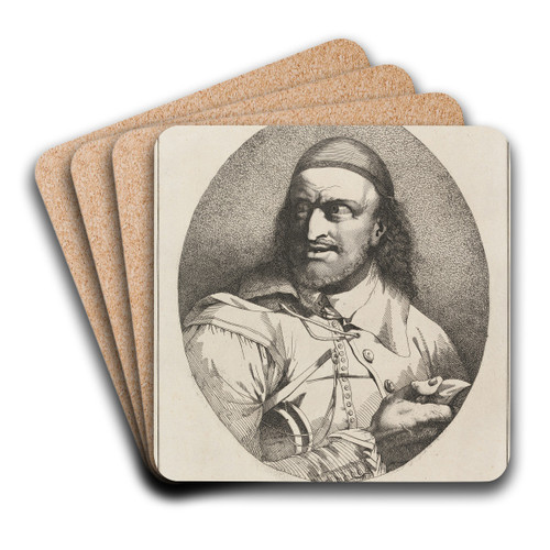 Shylock, from The Merchant of Venice, Act IV, Scene 1 by John Hamilton Mortimer Art Drink Coaster set