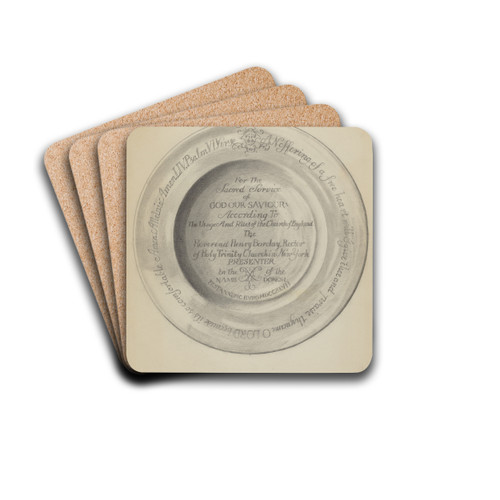 Silver Plate by James O'Mara Drink Coasters - set of 4