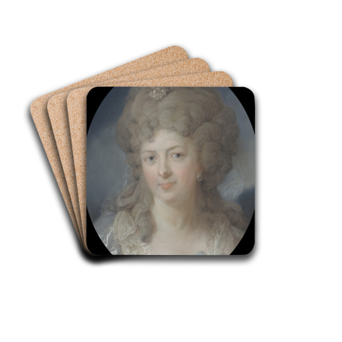 Mrs Ann Katarina Hedenberg, ne Levin by Carl Gustaf Pilo Drink Coasters - set of 4