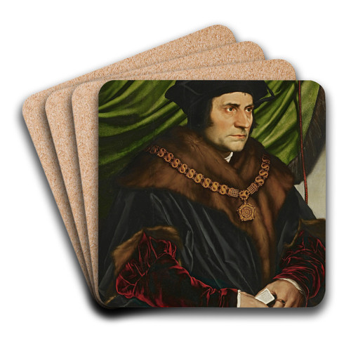 Sir Thomas More by Hans Holbein The Younger Art Drink Coaster set