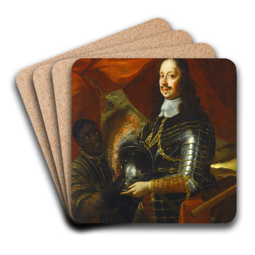 Mattias de' Medici by Studio of Justus Sustermans Art Drink Coaster set