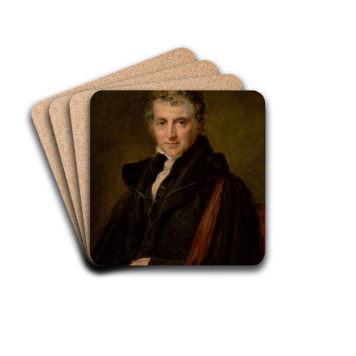 Augustus Wall Callcott, R.A. by John Linnell Drink Coasters - set of 4 Augustus Wall Callcott, R.A. by John Linnell Drink Coasters - set of 4