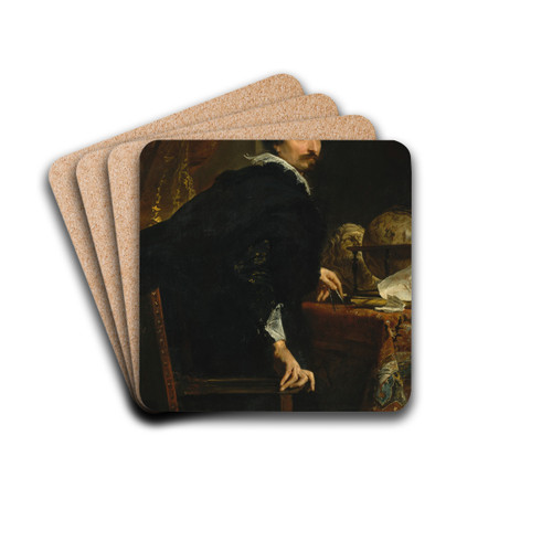 Lucas van Uffel (died 1637) by Anthony van Dyck Drink Coasters - set of 4