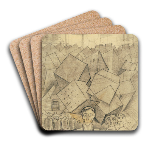 Vom Tod zum Morgen by Karl Wiener Art Drink Coaster set Vom Tod zum Morgen by Karl Wiener Art Drink Coaster set