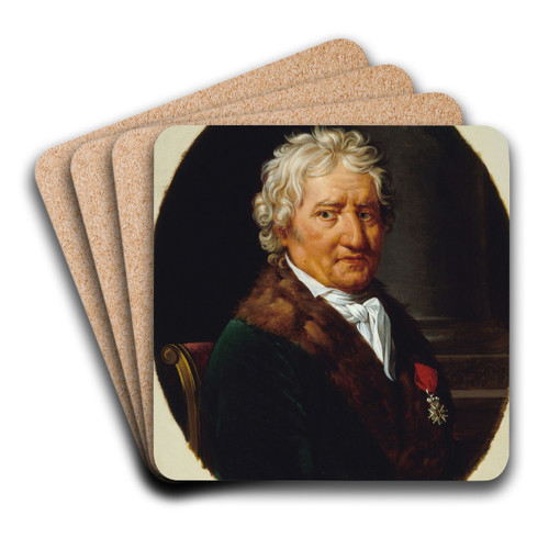 Portrait de Pierre-Alexandre Monsigny (1729-1817), compositeur by Robert Jacques Franois Lefvre Art Drink Coaster set Portrait de Pierre-Alexandre Monsigny (1729-1817), compositeur by Robert Jacques Franois Lefvre Art Drink Coaster set