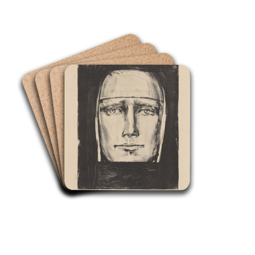 Sphinx by Albert Sterner Drink Coasters - set of 4 Sphinx by Albert Sterner Drink Coasters - set of 4