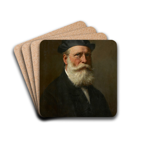 Selbstportrt by Karl von Blaas Drink Coasters - set of 4