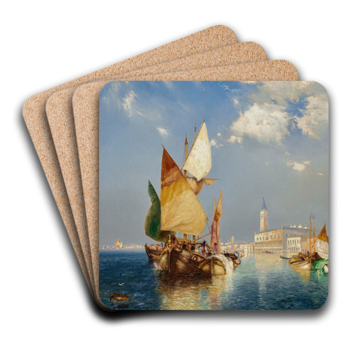 The Grand Canal, Venice by Thomas Moran Art Drink Coaster set