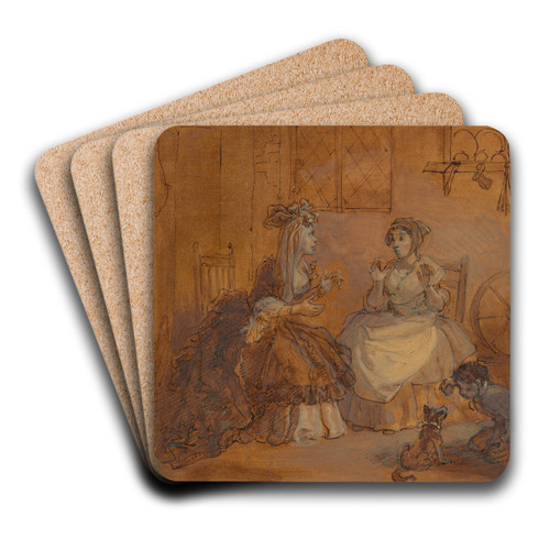One from Illustrations to Shakespeare by Robert Smirke Art Drink Coaster set