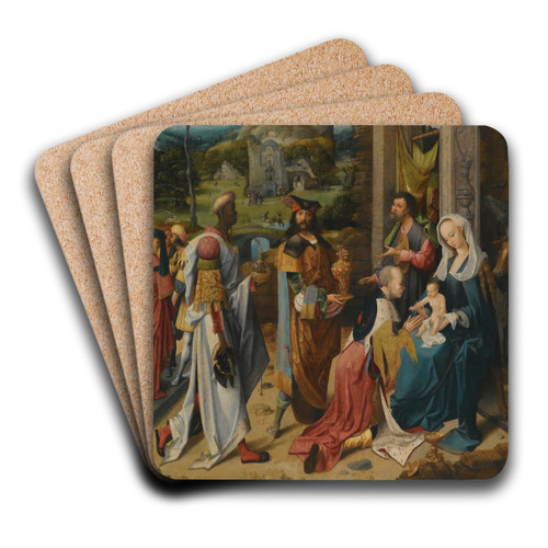 The Adoration Of The Magi by The Pseudo Bles Art Drink Coaster set