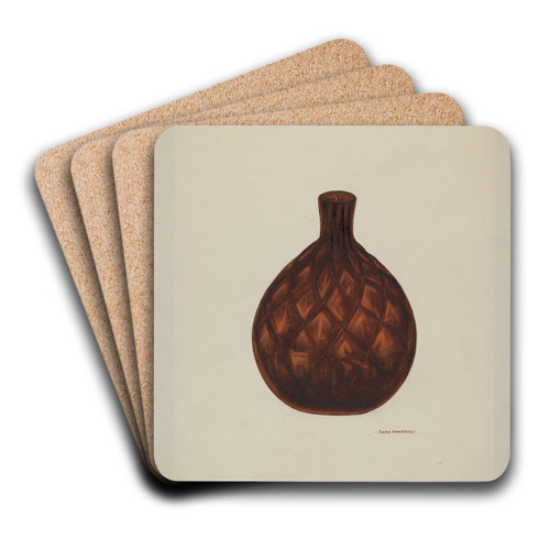 Pocket Flask by Chris Makrenos Art Drink Coaster set Pocket Flask by Chris Makrenos Art Drink Coaster set