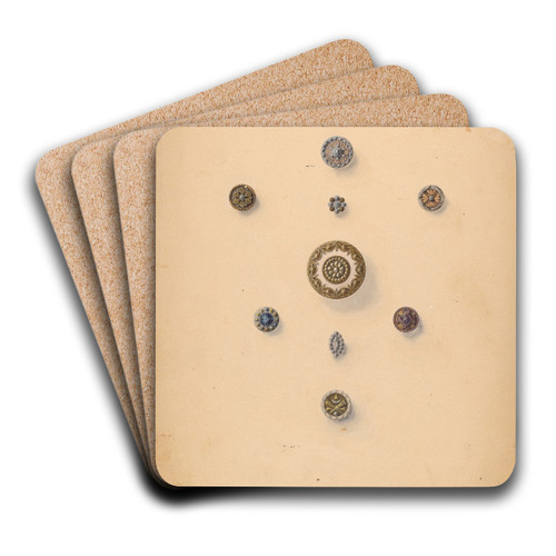 Buttons by John H. Tercuzzi Art Drink Coaster set Buttons by John H. Tercuzzi Art Drink Coaster set