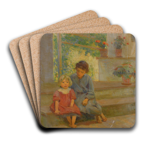 Resting by Ada Walter Shulz Art Drink Coaster set