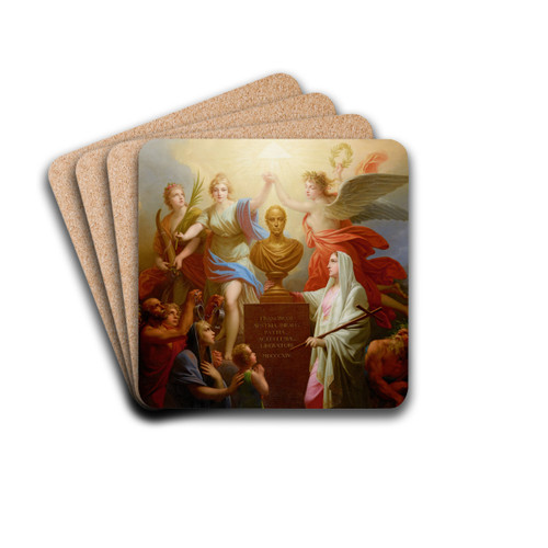 Allegory of the Blessings of Peace by Heinrich Friedrich Fger Drink Coasters - set of 4