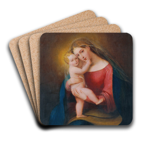 Madonna mit Kind by Franz Schrotzberg Art Drink Coaster set