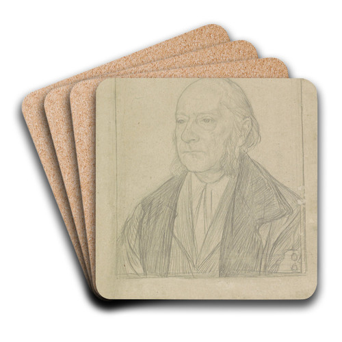 Portret van prof. dr. J. Cramer. by Jan Veth Art Drink Coaster set