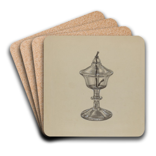 Spark Lamp by John Dana Art Drink Coaster set