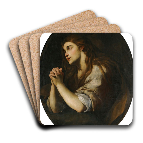 The Penitent Magdalene by Andrea Vaccaro Art Drink Coaster set