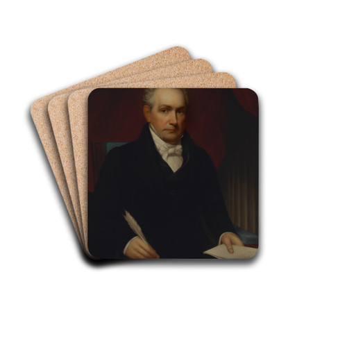 The Honorable Roger Minnot Sherman by Nathaniel Jocelyn Drink Coasters - set of 4 The Honorable Roger Minnot Sherman by Nathaniel Jocelyn Drink Coasters - set of 4