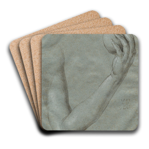 Arm of Eve by Albrecht Drer Art Drink Coaster set Arm of Eve by Albrecht Drer Art Drink Coaster set