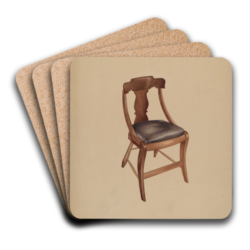 Chair by William Paul Childers Art Drink Coaster set
