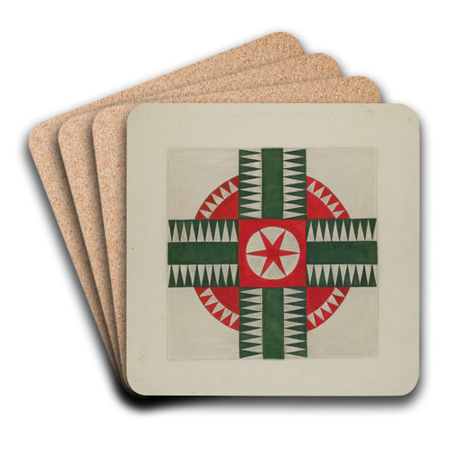 Quilt by Clyde L. Cheney Art Drink Coaster set