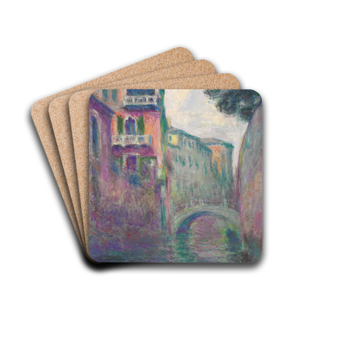 Le Rio de la Salute by Claude Monet Drink Coasters - set of 4