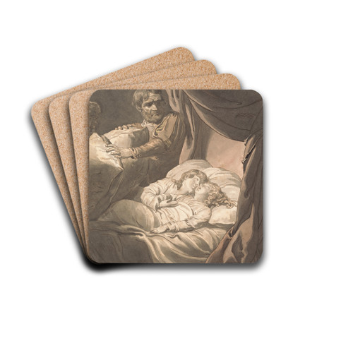 The Princes in the Tower by William Marshall Craig Drink Coasters - set of 4