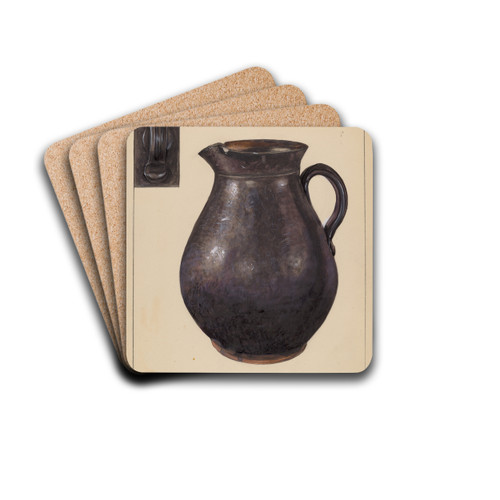 Pitcher by Mina Lowry Drink Coasters - set of 4