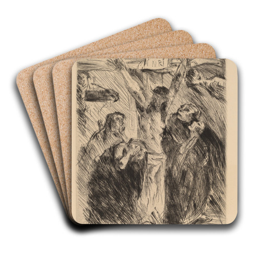 Crucifixion by Lovis Corinth Art Drink Coaster set