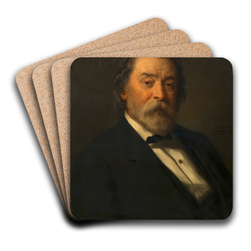 Theophil Hansen (Baumeister und Architekt) by Christian Griepenkerl Art Drink Coaster set