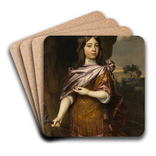 Portrait of Wolfert van Brederode by Jan Mijtens Art Drink Coaster set