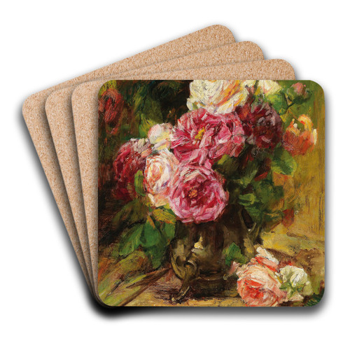Rosen by Georges Jeannin Art Drink Coaster set