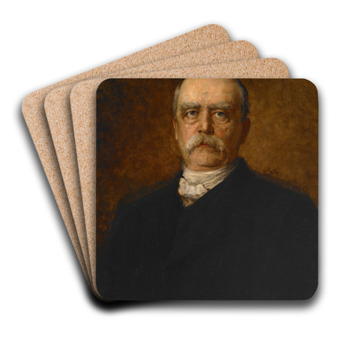 Portrait of Otto Eduard Leopold von Bismarck by Franz von Lenbach Art Drink Coaster set