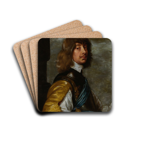Algernon Percy, 10th Earl of Northumberland by Anthony van Dyck Drink Coasters - set of 4