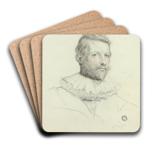 Theodoor van Loon by Follower of Anthony van Dyck Art Drink Coaster set