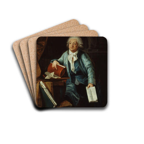 Portrait de Mirabeau (1749-1791) dans son cabinet de travail by Laurent Dabos Drink Coasters - set of 4 Portrait de Mirabeau (1749-1791) dans son cabinet de travail by Laurent Dabos Drink Coasters - set of 4