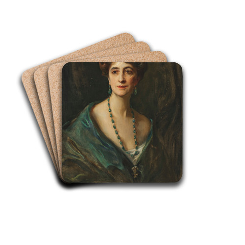 Viscountess Byng of Vimy, ne Marie Evelyn Moreton by Philip Alexius de Lszl Drink Coasters - set of 4