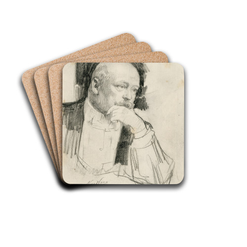De heer Slagmulder, verzamelaar by Nicolaas van der Waay Drink Coasters - set of 4