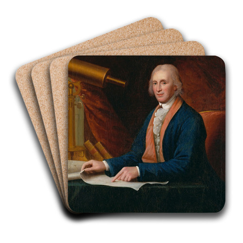 David Rittenhouse by Charles Willson Peale Art Drink Coaster set