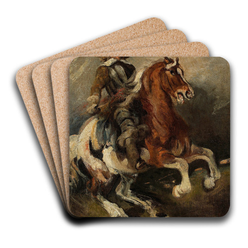 Cavalryman by Piotr Michaowski Art Drink Coaster set