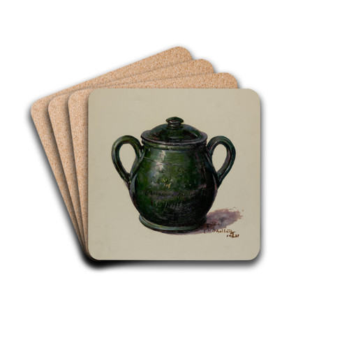 Pa. German Jar by Eugene Shellady Drink Coasters - set of 4