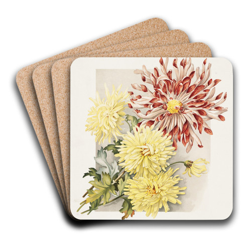 Daisies by James Callowhill Art Drink Coaster set