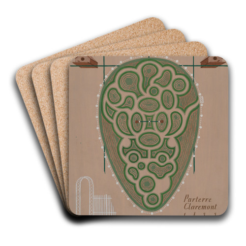 Parterre Claremont by Helen Miller Art Drink Coaster set