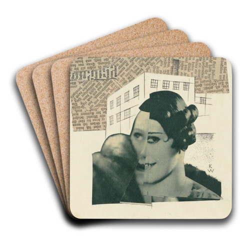 Dame und Zuchthaus by Karl Wiener Art Drink Coaster set Dame und Zuchthaus by Karl Wiener Art Drink Coaster set
