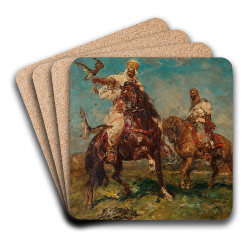 Le dressage des jeunes faucons by Henri milien Rousseau Art Drink Coaster set Le dressage des jeunes faucons by Henri milien Rousseau Art Drink Coaster set
