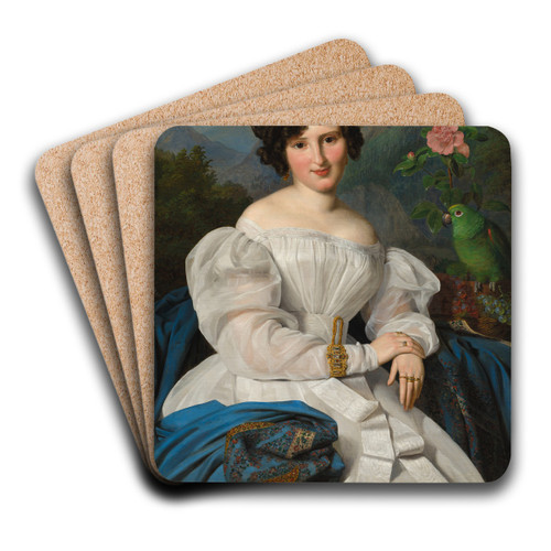 Countess Szchenyi by Ferdinand Georg Waldmller Art Drink Coaster set