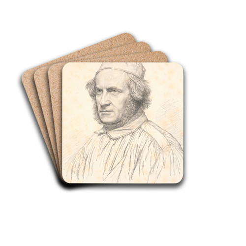Portrt af H.W.Bissen (1798-1868) by Christen Kbke Drink Coasters - set of 4